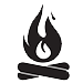 Outdoor fireplace icon
