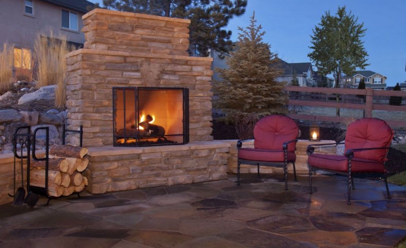 Kingwood Backyard Fireplace | Outdoor Fireplace